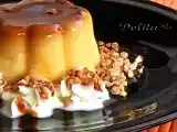 Receta Flan de turrón y nata