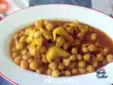 Receta Garbanzos en caldo con sepia