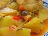 Receta Guiso de patatas con arroz y bacalao