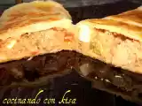 Receta Enrejado de hojaldre con pisto y atun o rollitos