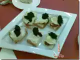 Receta Canape de huevos, sobrasada y caviar