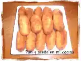 Receta Croquetas de pollo con crema de champiñones (thermomix)