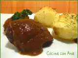Receta Carrilleras al pedro ximenez con patatas hasselback