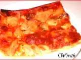 Receta Pizza cuadrada de salmón ahumado