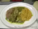 Receta Costillitas de cerdo en salsa verde...