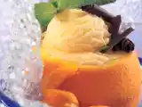 Receta Receta naranjas rellenas de helado