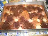 Receta Tarta de pera con chocolate blanco y negro