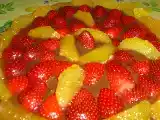 Receta Tarta de fresas y naranjas