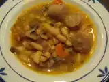 Receta Sopa de alubias con butifarra