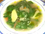 Receta Brodo di carne con spinaci (caldo de carne con espinacas)
