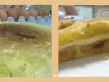 Receta Tortilla de patata rellena de jamón y queso