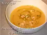 Receta Crema de gambas y patatas