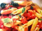 Receta Rigatoni con salsa cremosa de tomate