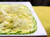 Receta Carpaccio de calabacín y queso