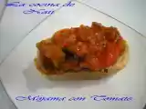 Receta Mojama con tomate.