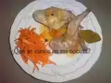 Receta Conejo en escabeche con ensalada de zanahoria.