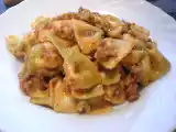 Receta Pasta italiana con carne picada (farfalle multicolore)