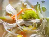 Receta Sopa de pollo al estilo oriental