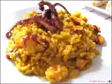 Receta Arroz cremoso con gambas y pulpo