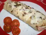 Receta Crepes de salmon y champiñones