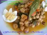 Receta Garbanzos con acelgas.