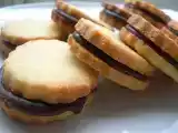 Receta Galletas rellenas de chocolate. paso a paso
