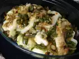 Receta Rape al horno con pimiento verde