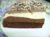 Receta Pastel 3 chocolates de mousse