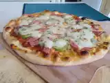 Receta Pizza de calabacín y mortadela