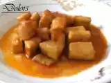 Receta Canana, pota en salsa a la cúrcuma