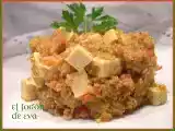 Receta Bulgur salteado con verduras, tofu y especias orientales