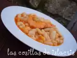 Receta Fabes con langostinos