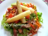 Receta Ensalada mixta con espárragos blancos