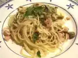Receta Spaghetti tonno e olive (espaguetis atún y aceitunas)