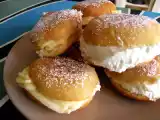 Receta Pequeñas bombas de crema y nata.