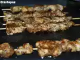 Receta Brochetas de pollo adobadas con 7 especias (shish tauk)