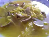 Receta Sopa de fideos con chirlas (almeja pequeña)