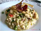 Receta Arroz cremoso de pollo y verduras con jamón ibérico