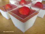Receta Panna cotta light con fresas