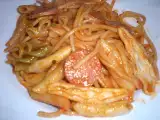 Receta Pasta variada con salchichas hot dogs