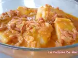 Receta Bacalao al vapor con salsa vizcaína