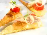 Receta Canapé de bonito del norte con tomate