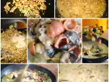Receta Gnocchi en salsa de nueces y pollo