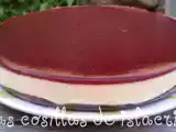 Receta Tarta de queso con mermelada de frambuesa