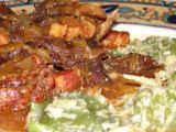 Receta Lomo con salsa de hongos secos y champignones
