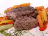 Receta Arrachera sous vide con legumbres salteados