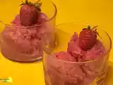 Receta Sorbete de fresa y limoncello