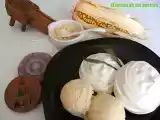 Receta Helado de bienmesabe con suspiros de gofio