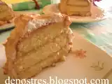 Receta Pastel de piña merengada