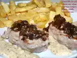 Receta Solomillo de cerdo ibérico con salsa de mostaza antigua a la miel y cebolla caramelizada